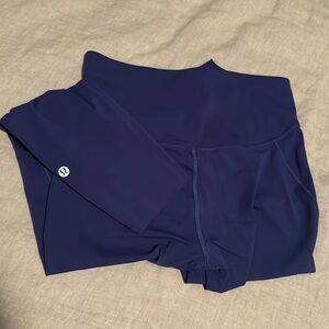 Lululemon Blue Full Length Raw Hem Leggings